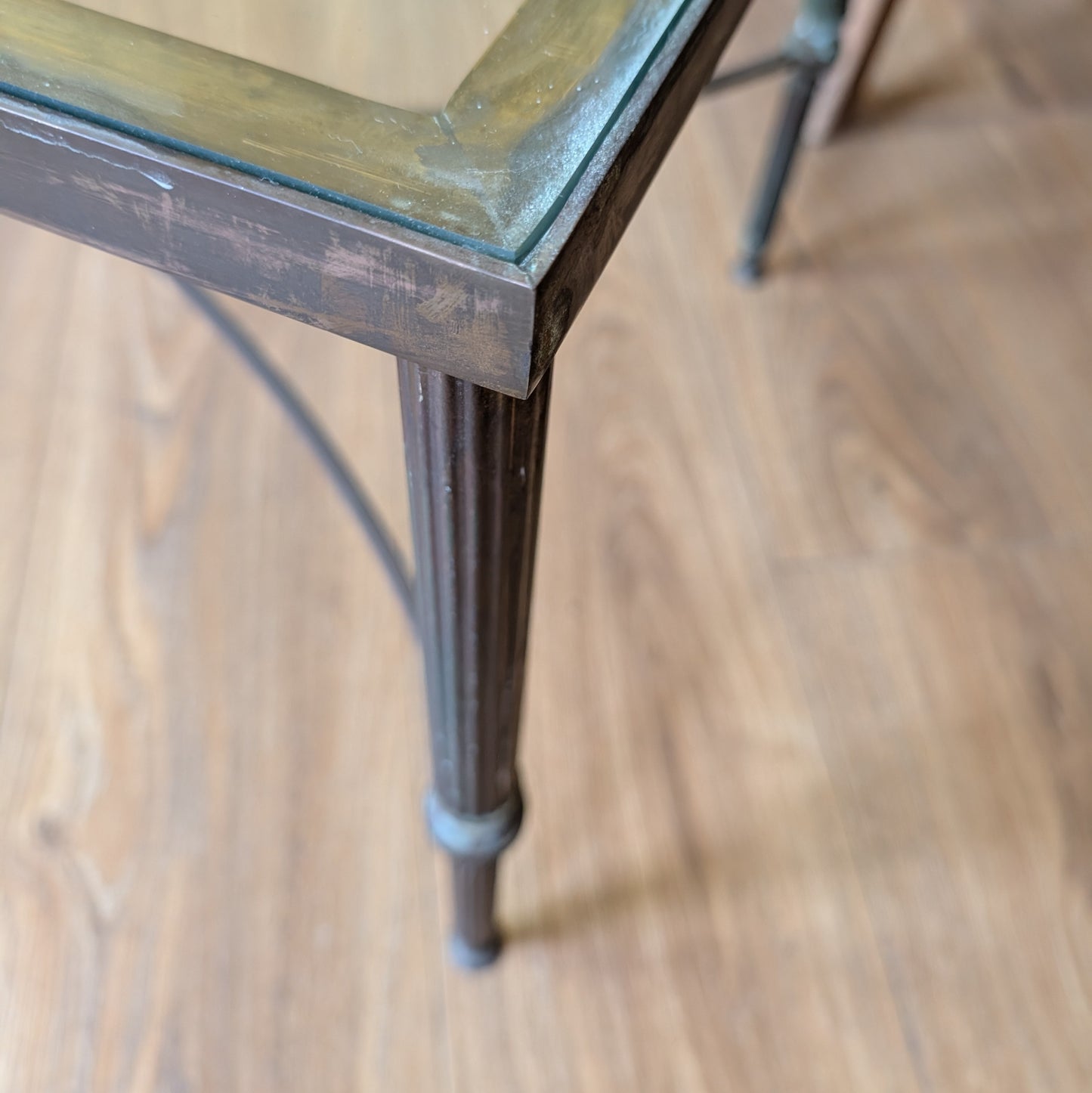 Mid-Century Style Solid Brass and Glass Coffee Table