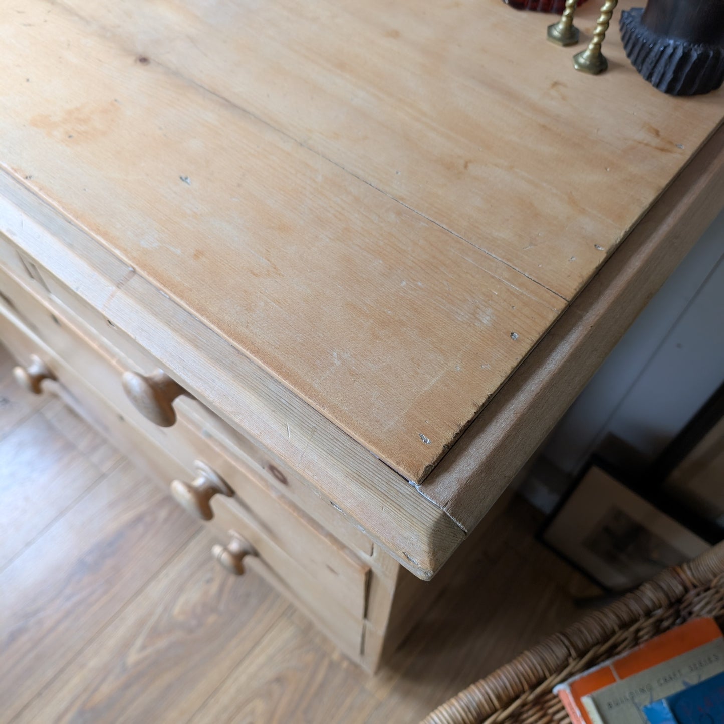 Small Victorian Pine Chest of Drawers