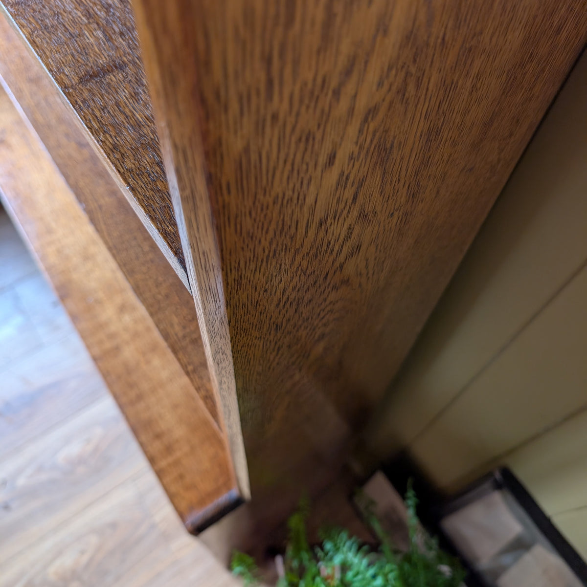 Solid Oak Antique Bookcase