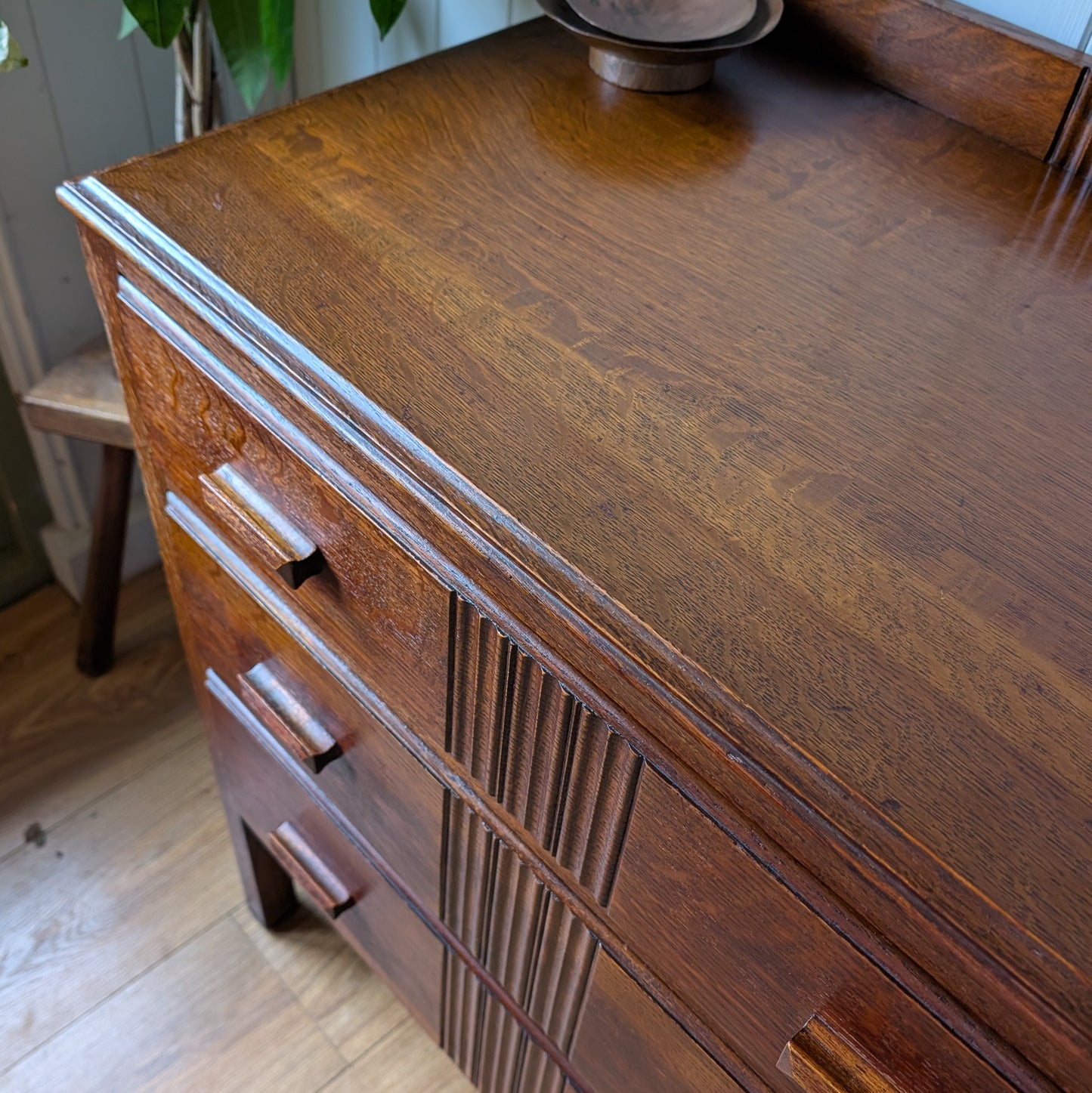 Small Antique Oak Chest of Drawers