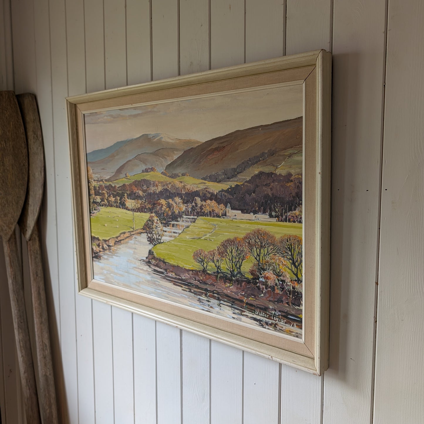 Mid Century Landscape Oil Painting