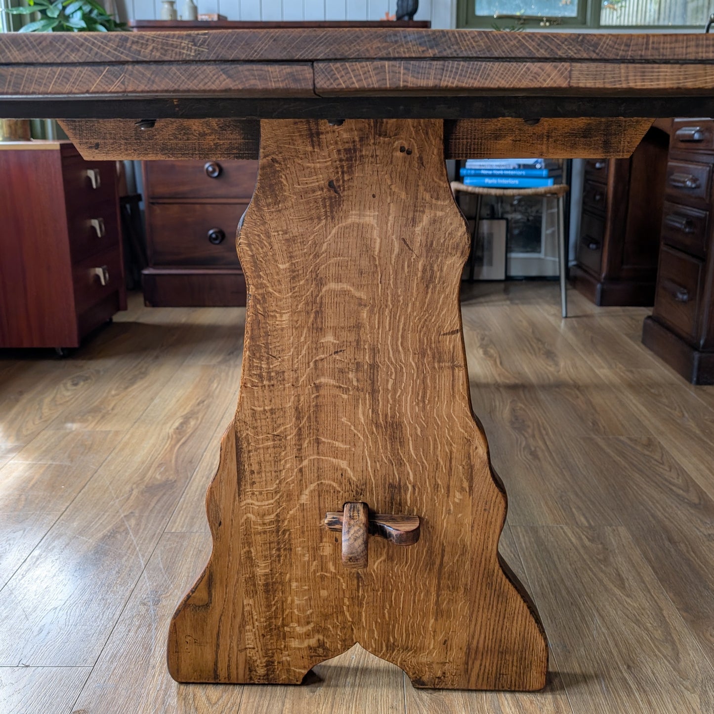 Rustic Oak Antique Dining Table