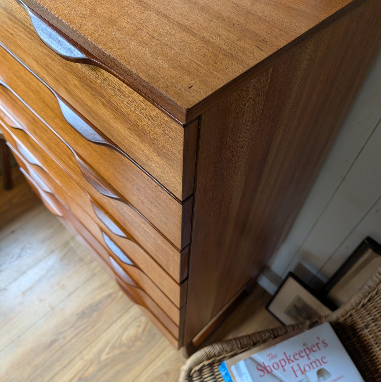 Tall Mid Century Chest of Drawers by Europa