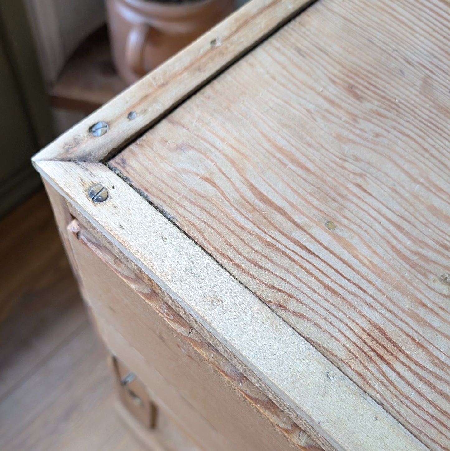 Small Antique Campaign Cupboard