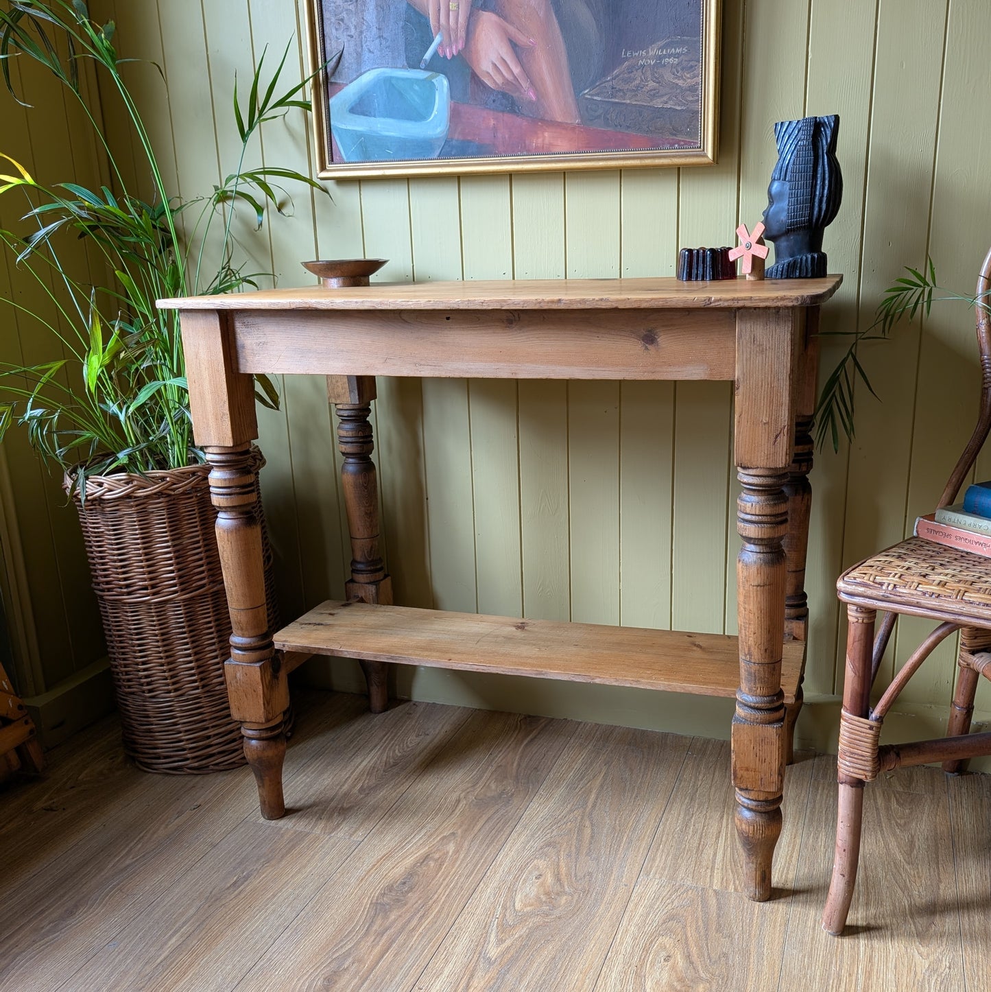 Victorian Pine Console Table