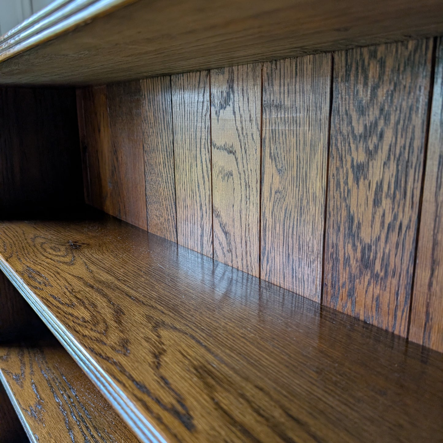 Tall Antique Oak Bookcase