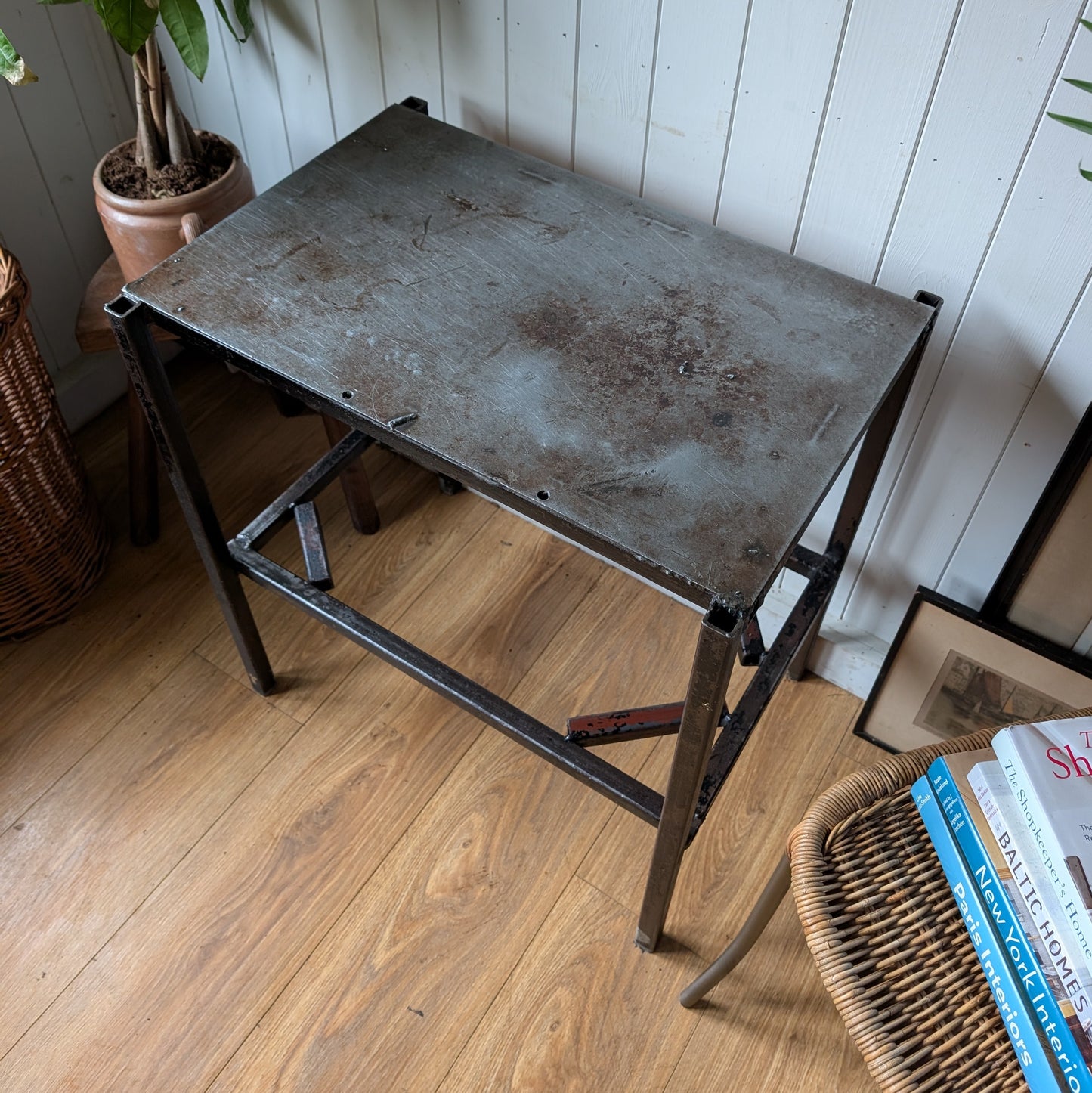 Small Vintage Industrial Table