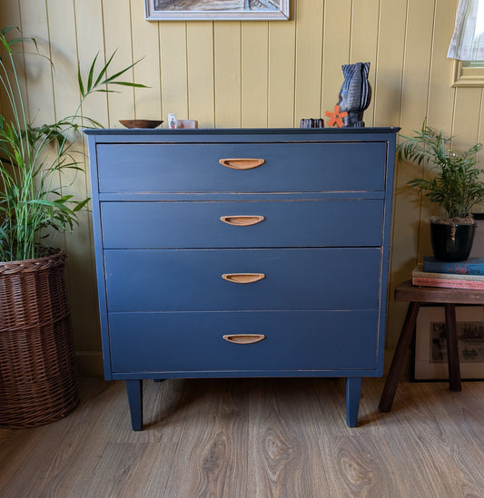 Painted Mid Century Chest of Drawers