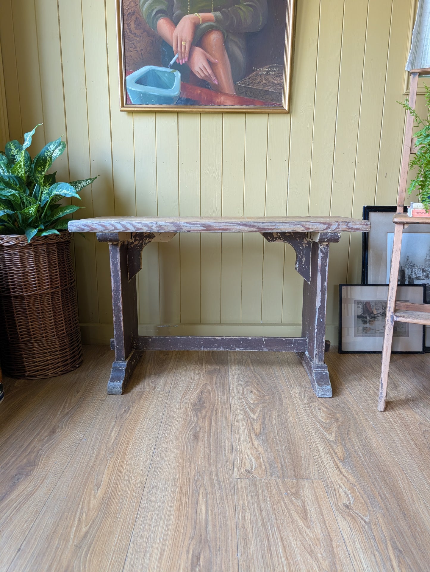 Rustic Antique French Bench
