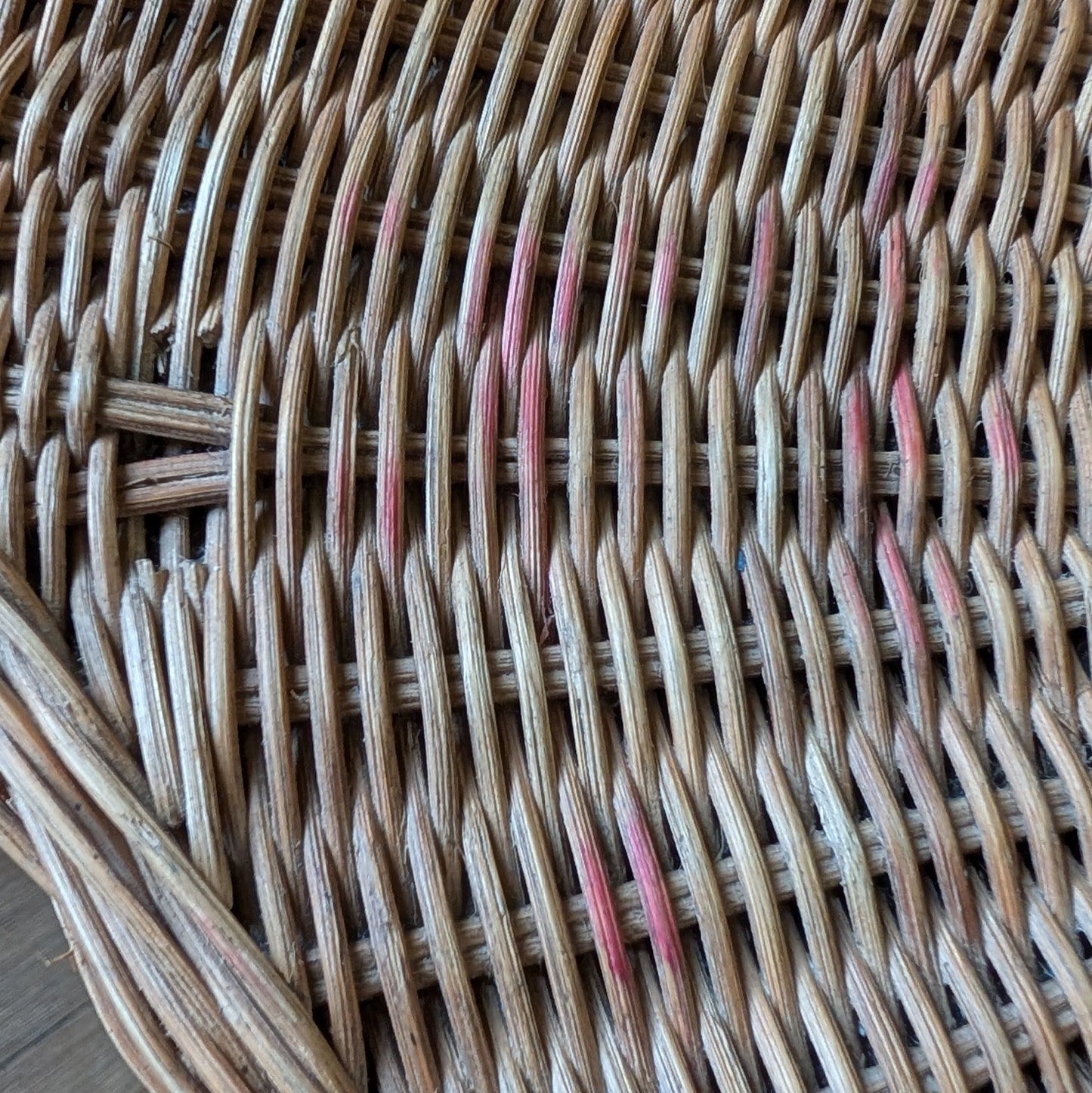 Mid Century Steel and Rattan Side Table