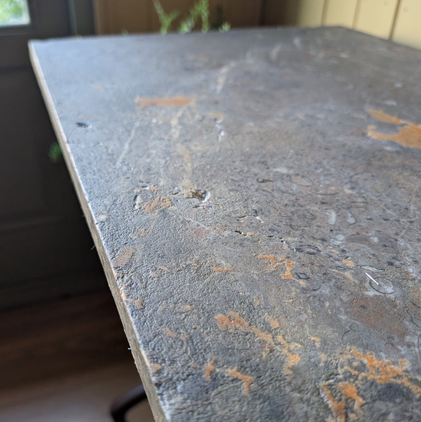 Antique French Cast Iron Table by