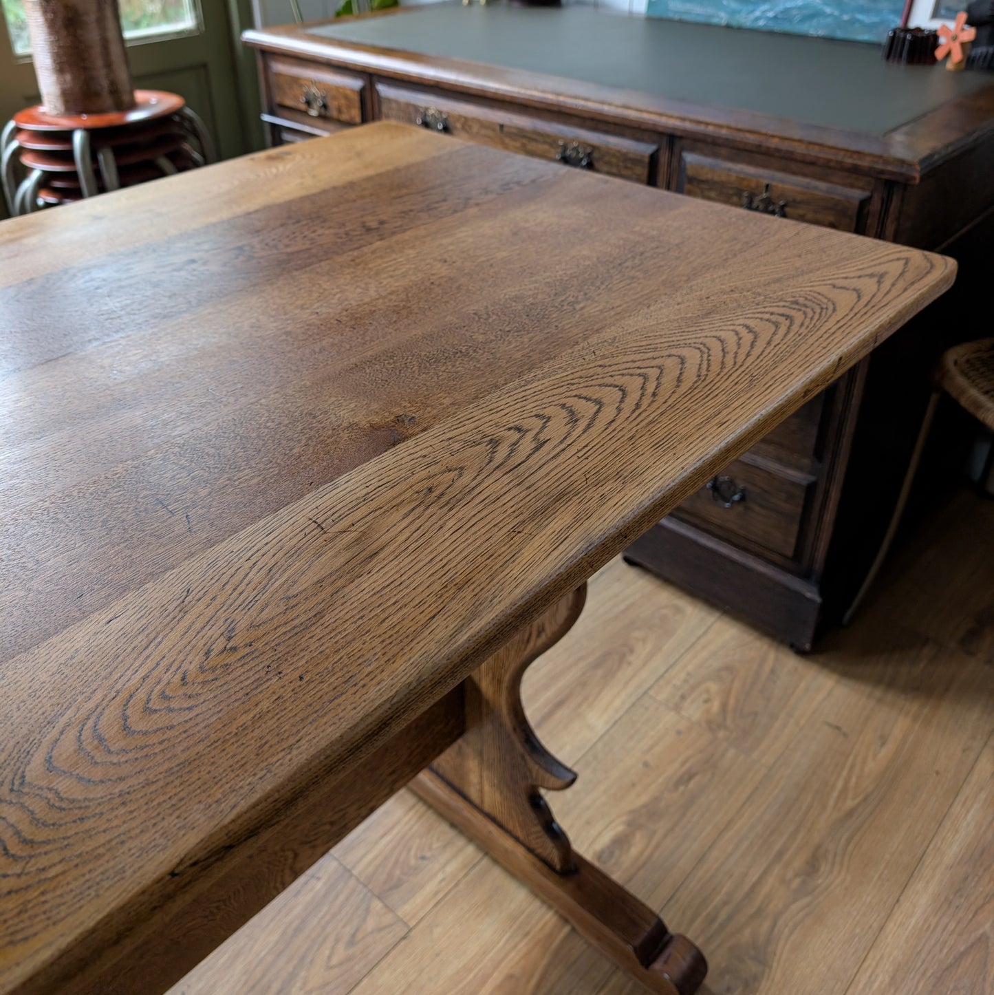 Antique Oak Refectory Table
