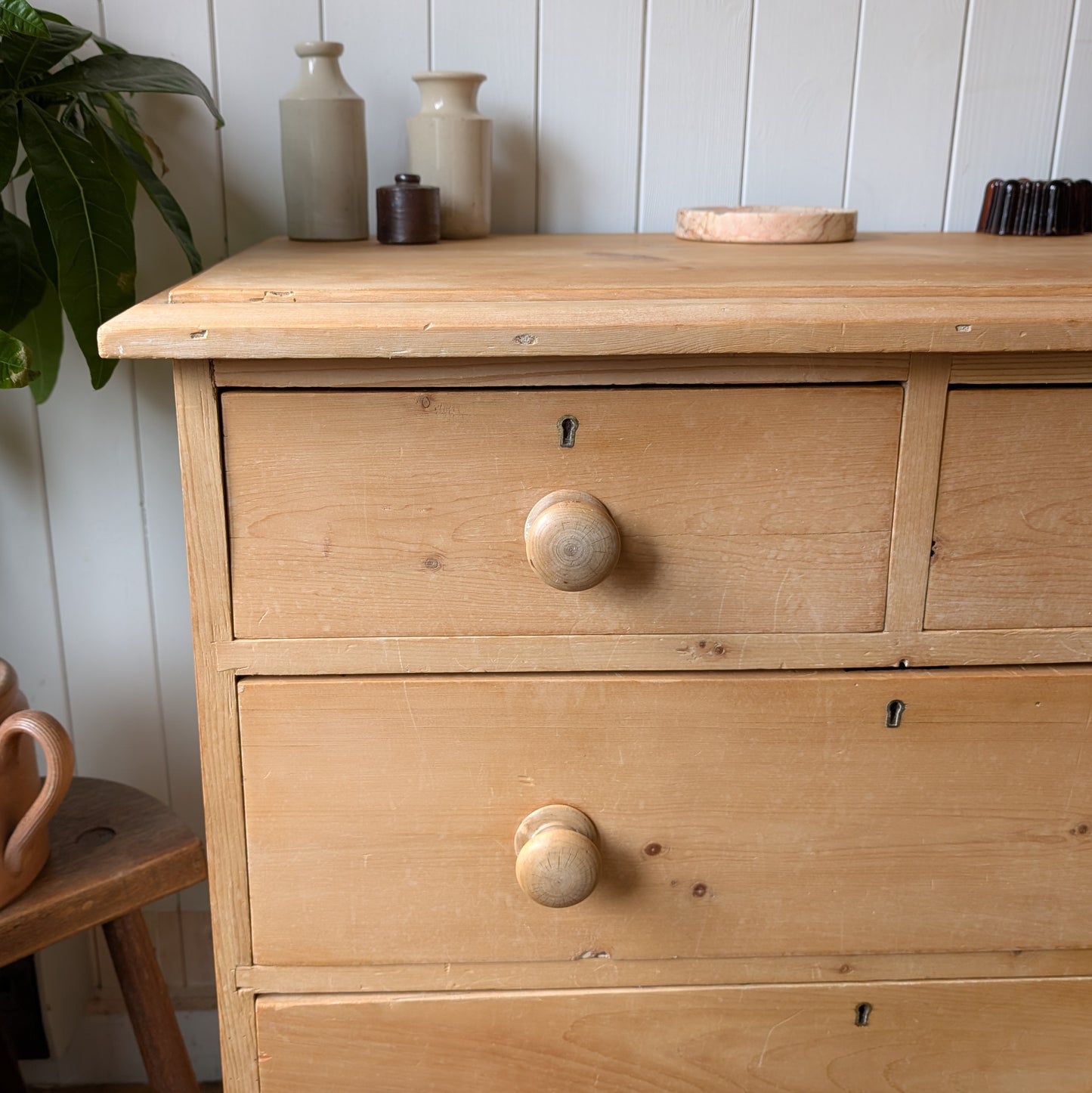 Small Victorian Pine Chest of Drawers