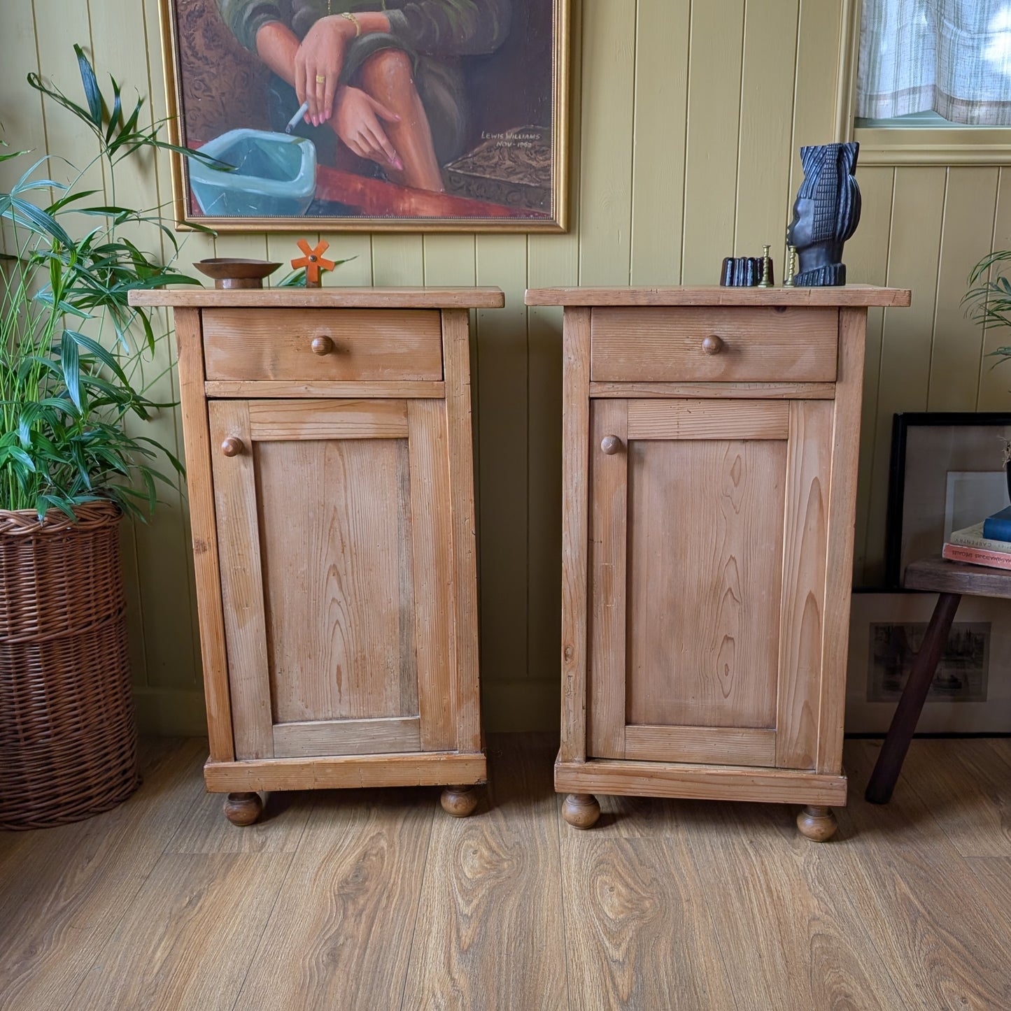 Pair of Antique French Pot Cupboards