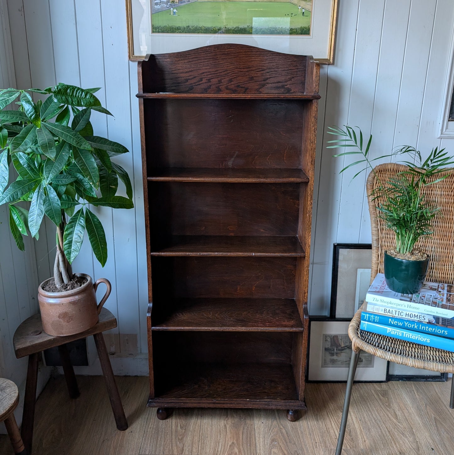 Small Antique Oak Bookcase