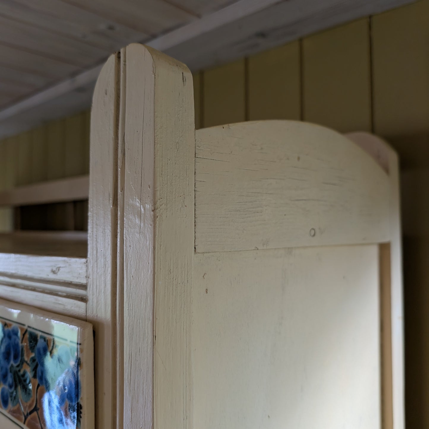 Rustic French Painted Kitchen Dresser