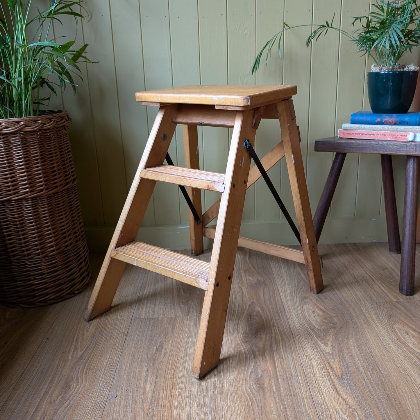 Small Mid Century Step Ladder