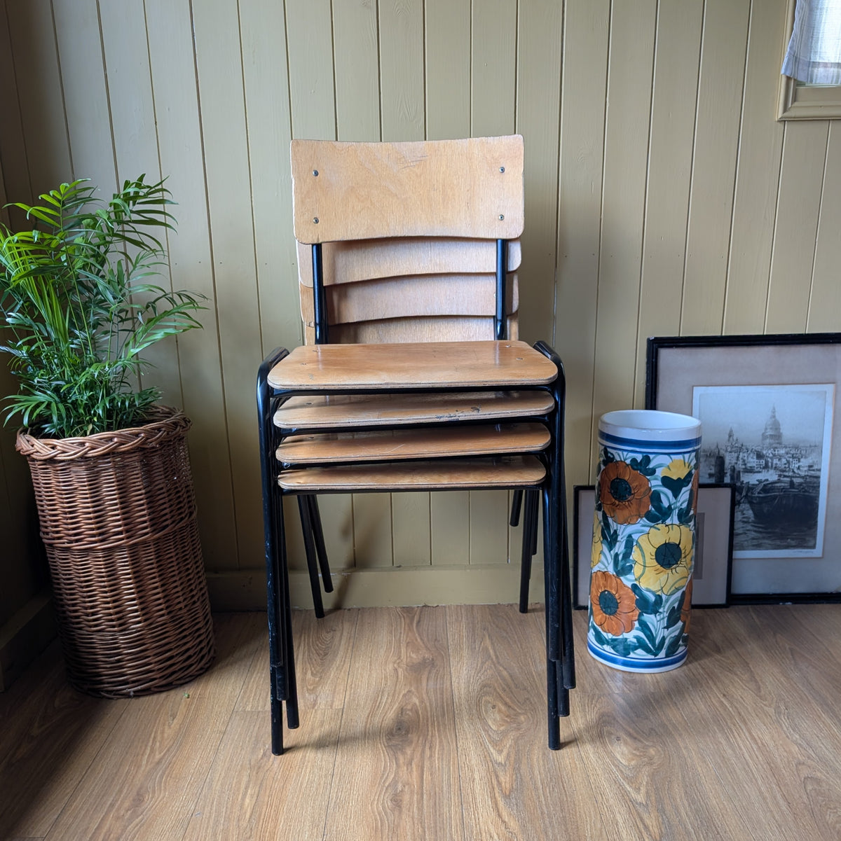 Mid Century Stacking Chairs (price per chair)