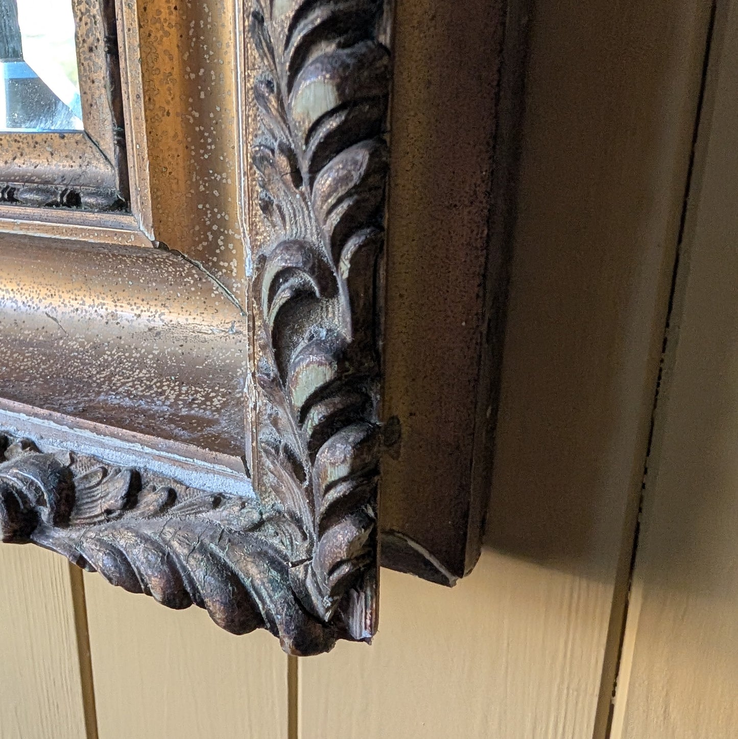 Rustic Antique French Mirror