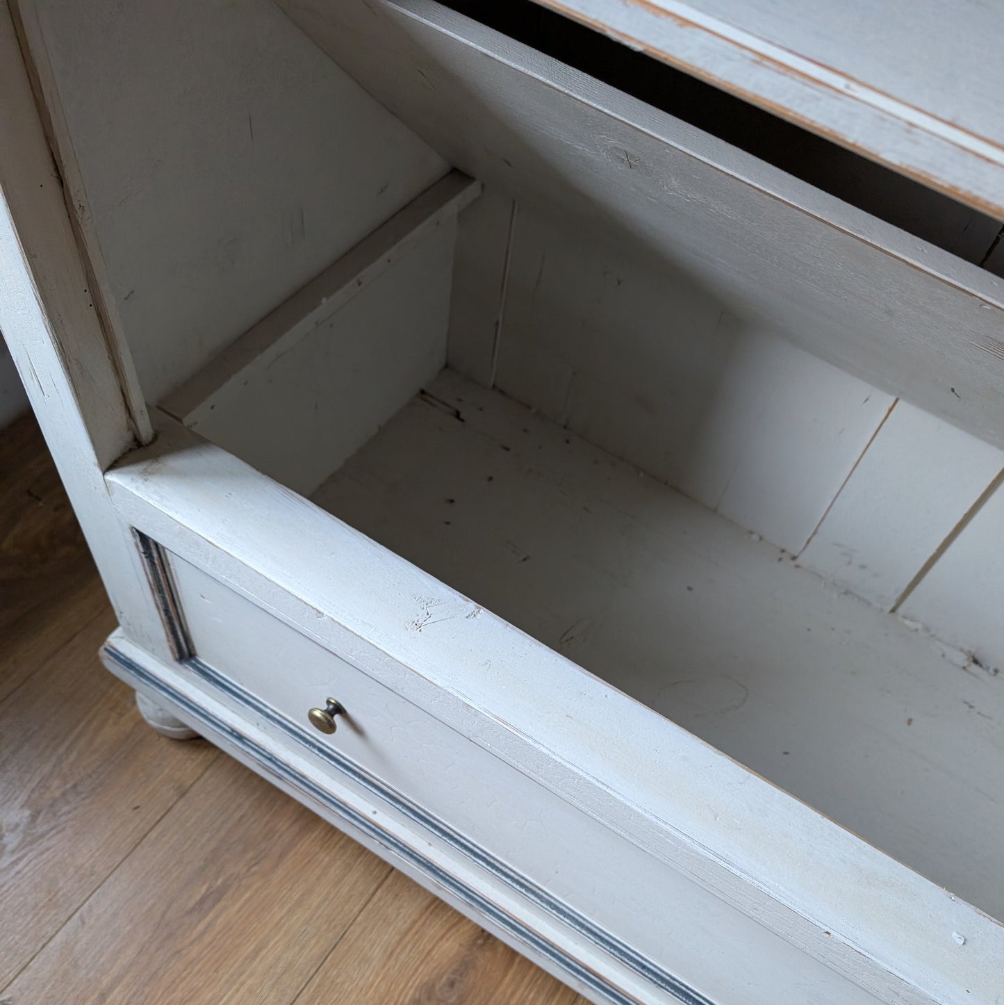 Large French Antique Glazed Cupboard