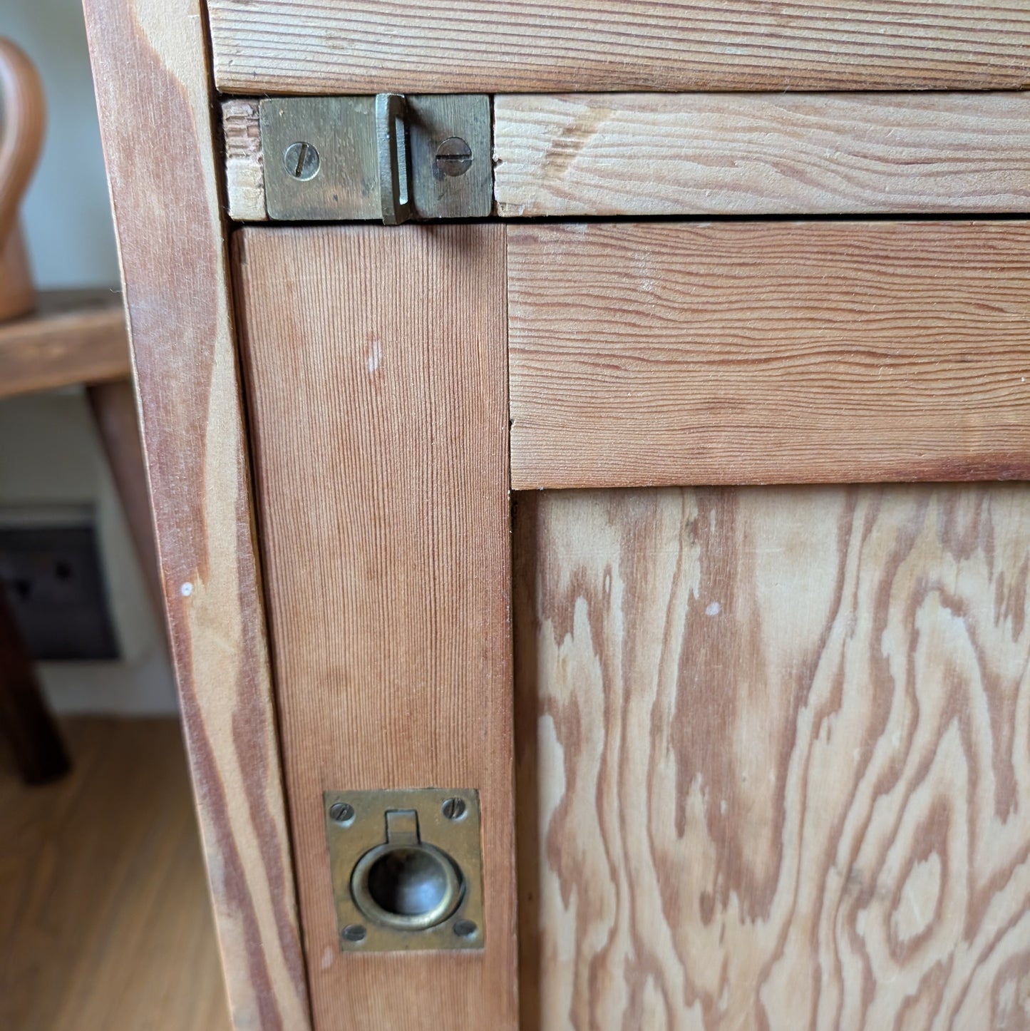 Small Antique Campaign Cupboard