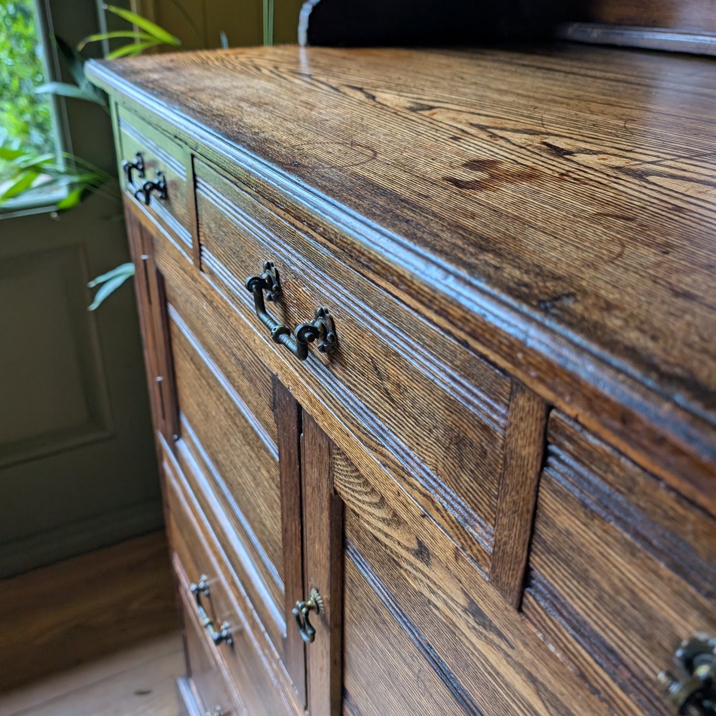 Small Arts And Crafts Oak Dresser