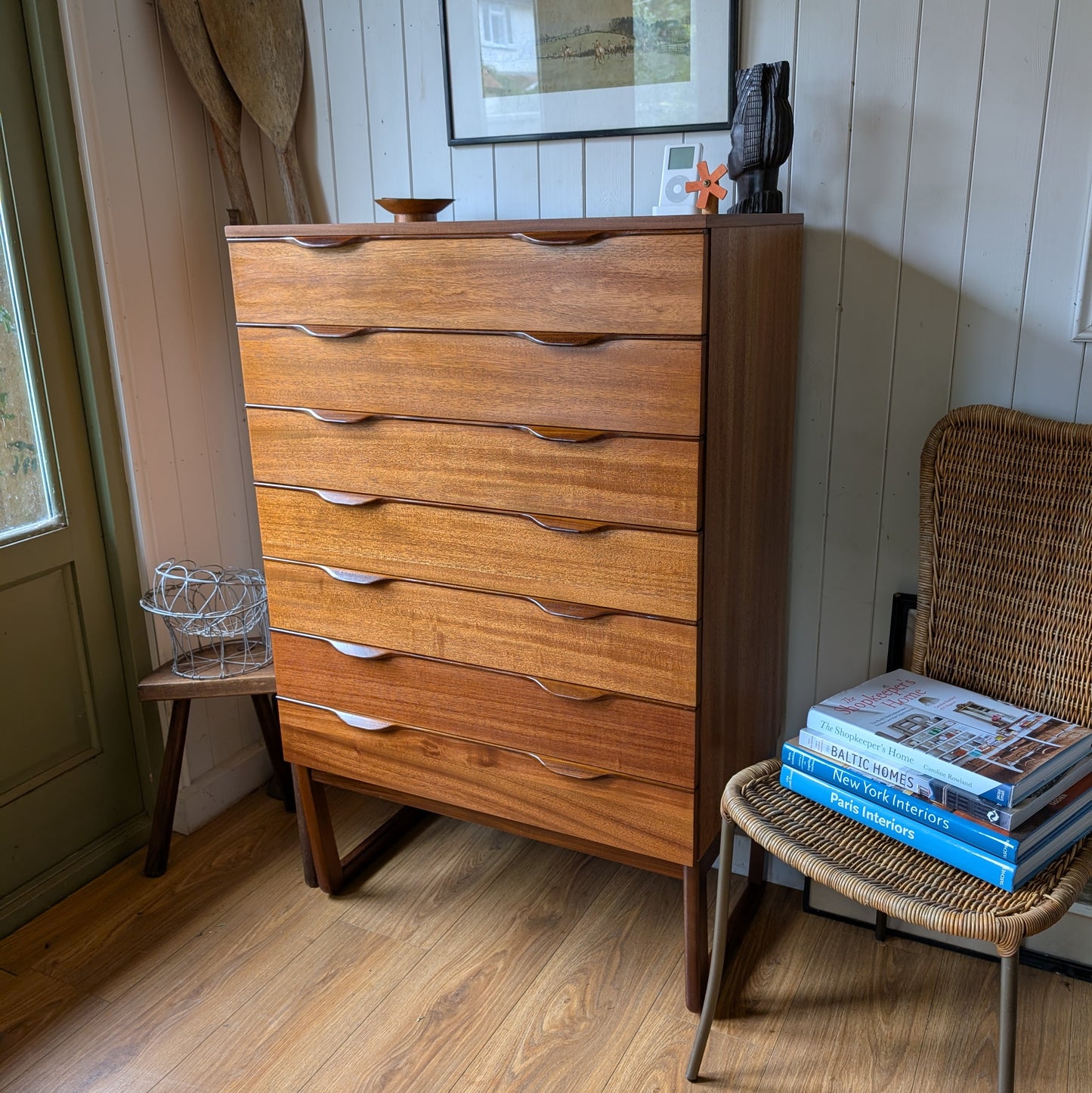 Tall Mid Century Chest of Drawers by Europa