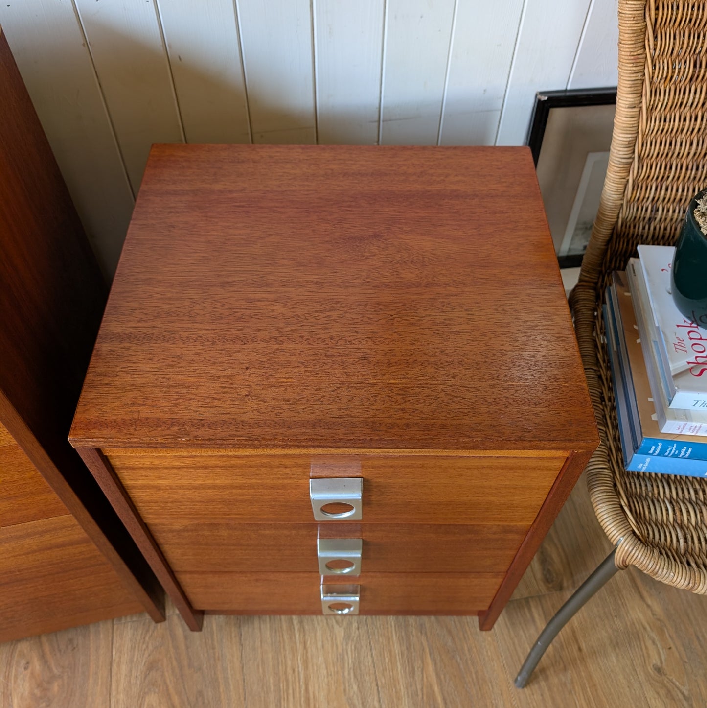 Small Mid Century Chest of Drawers and Bedside