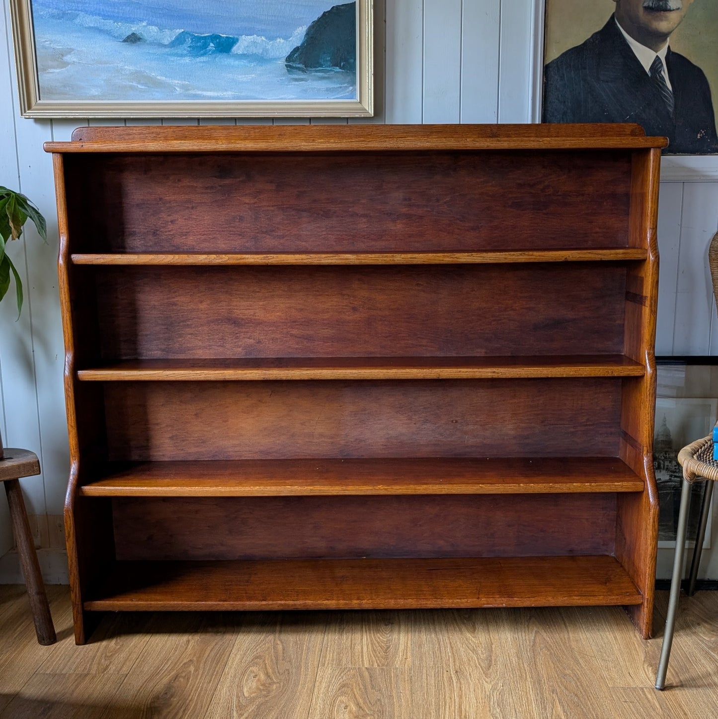 Large Antique Oak Bookcase