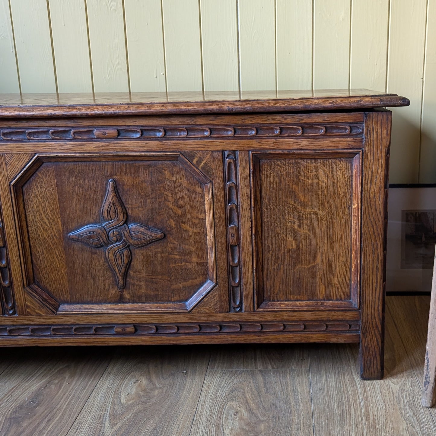 Antique Oak Blanket Box