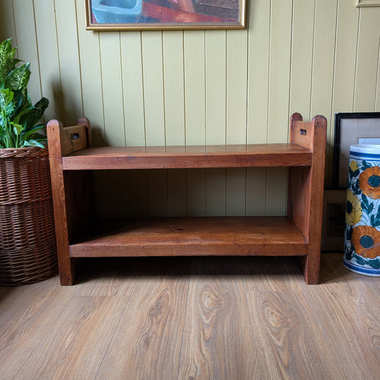 Antique Bench Seat with Shelf