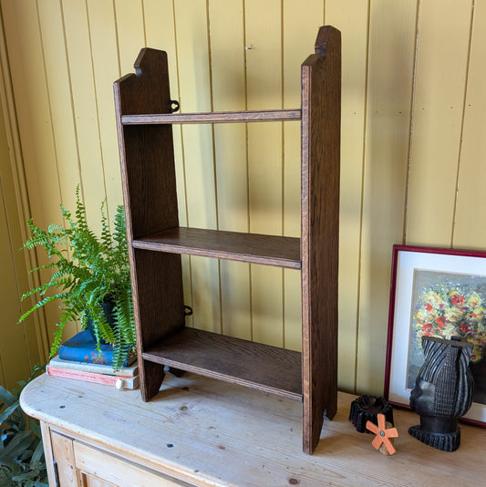 Small Oak Countertop Shelves