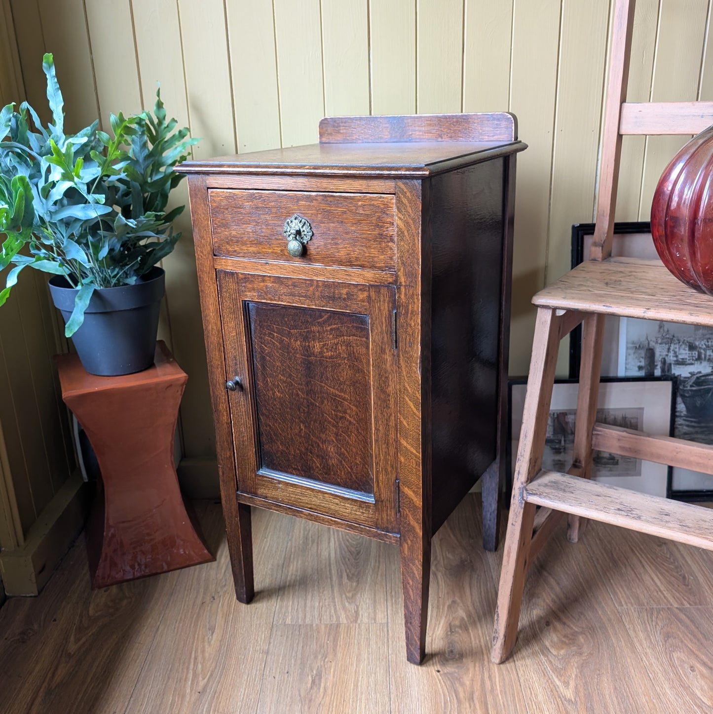 Vintage Oak Pot Cupboard