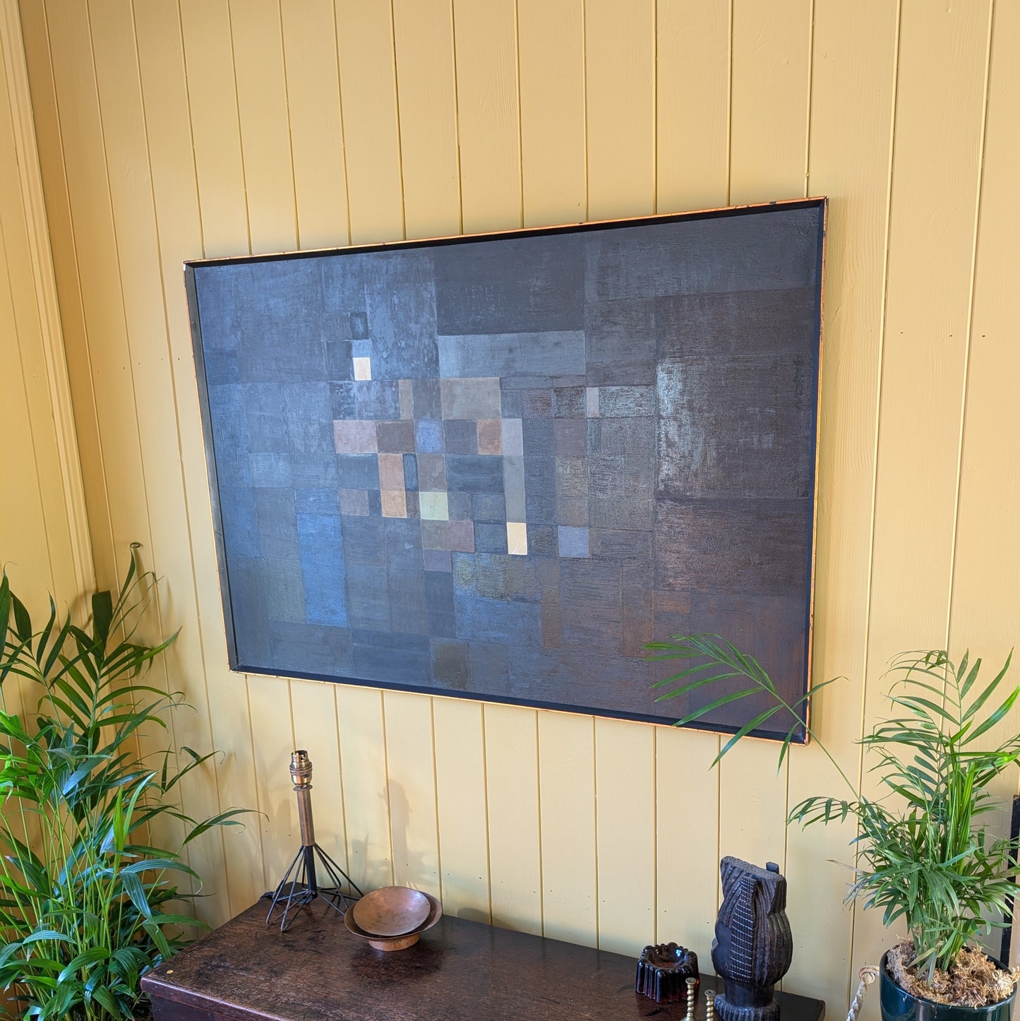 Mid Century Modern Abstract Oil Painting