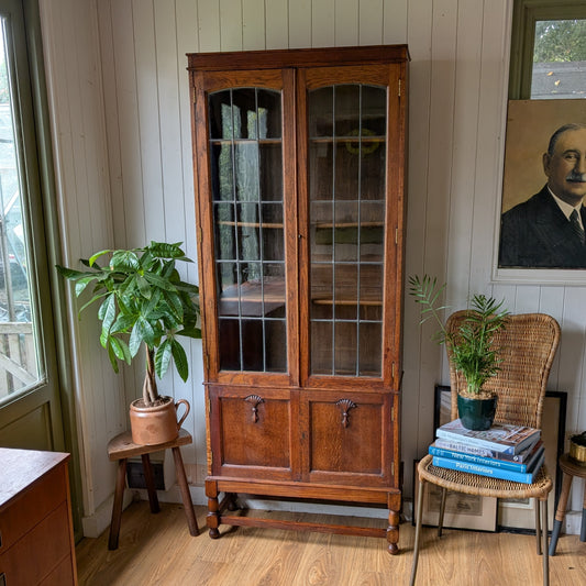 Glazed Oak Bookcase