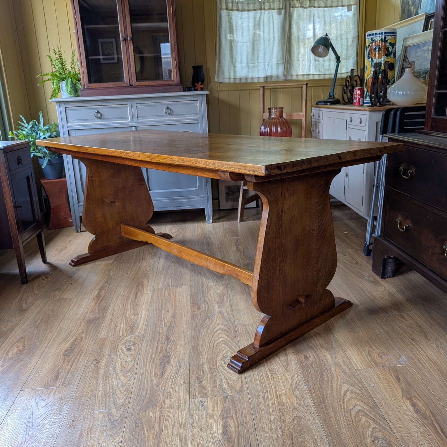 Antique Oak Church Table