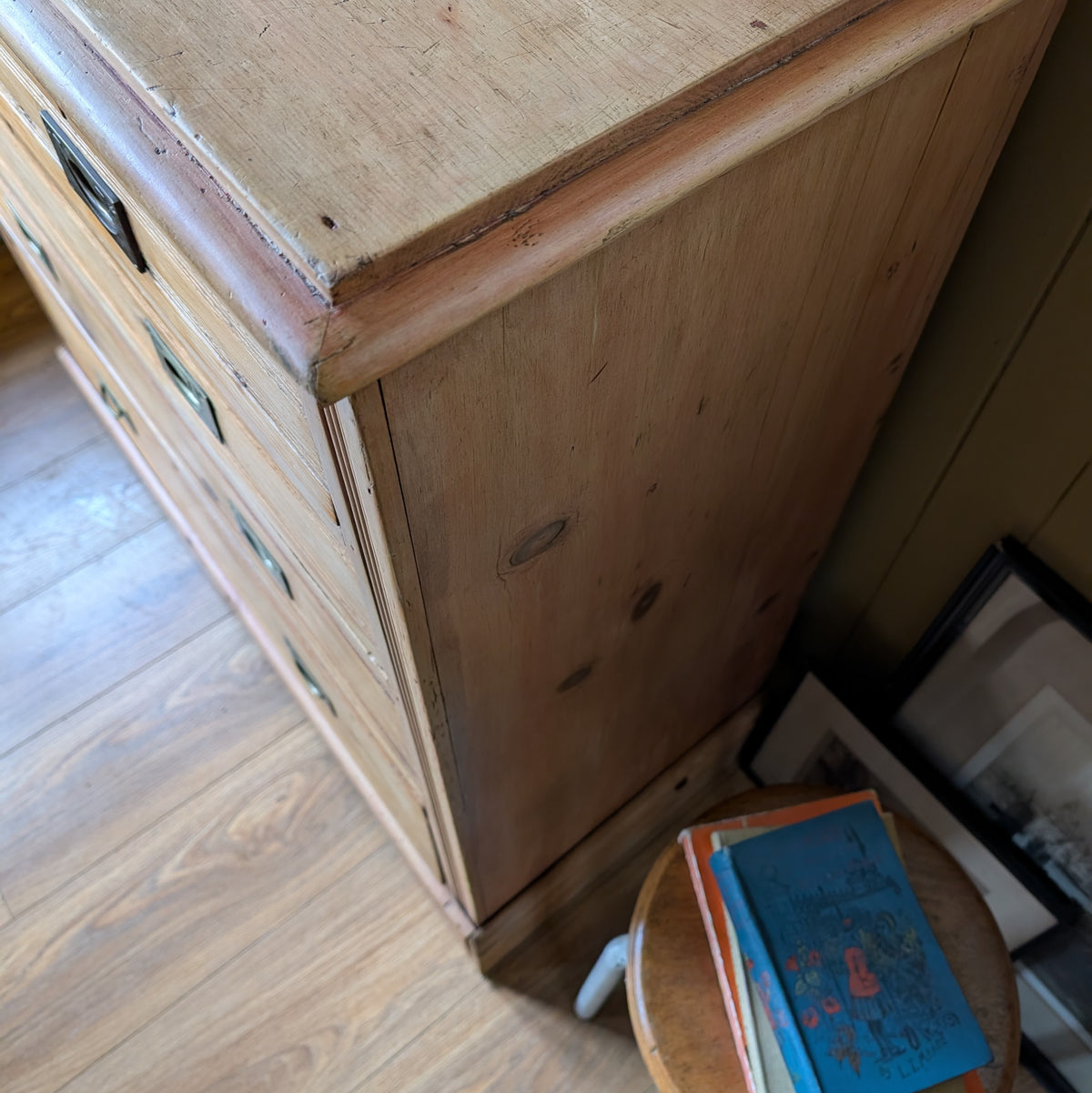 Rustic Antique Pine Chest of Drawers