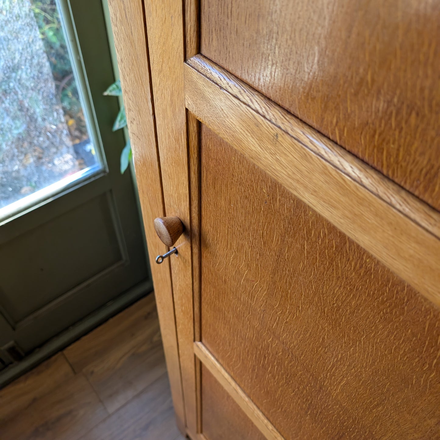 1960s Panalled Oak Wardrobe