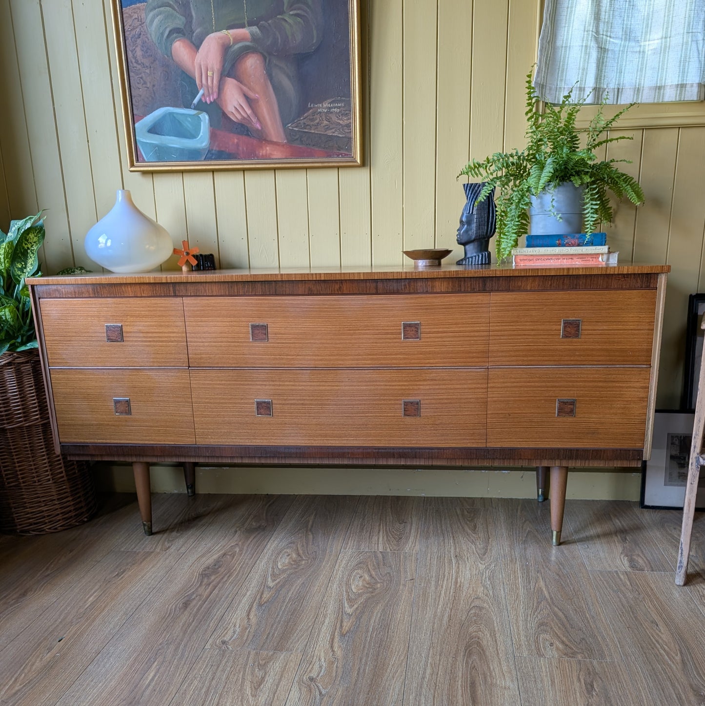 Long and Low Mid Century Drawer Unit
