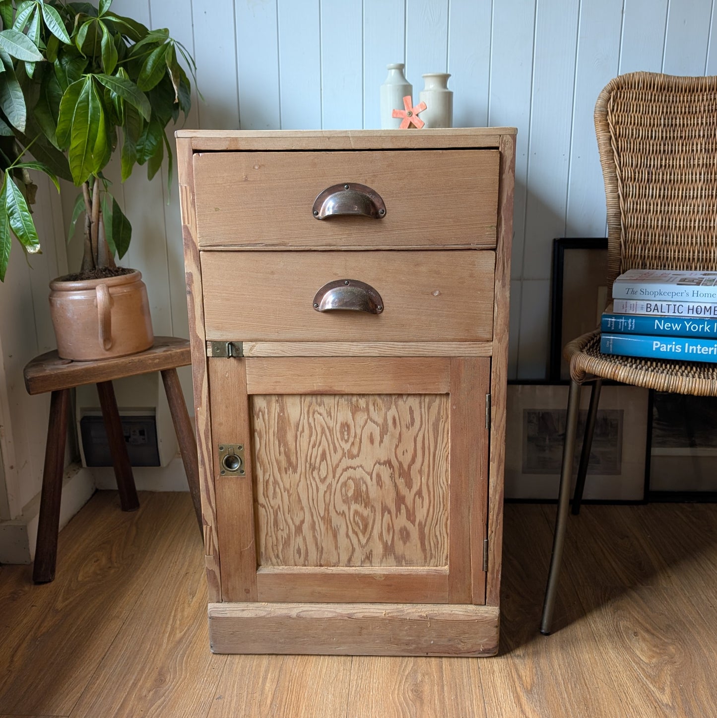 Small Antique Campaign Cupboard