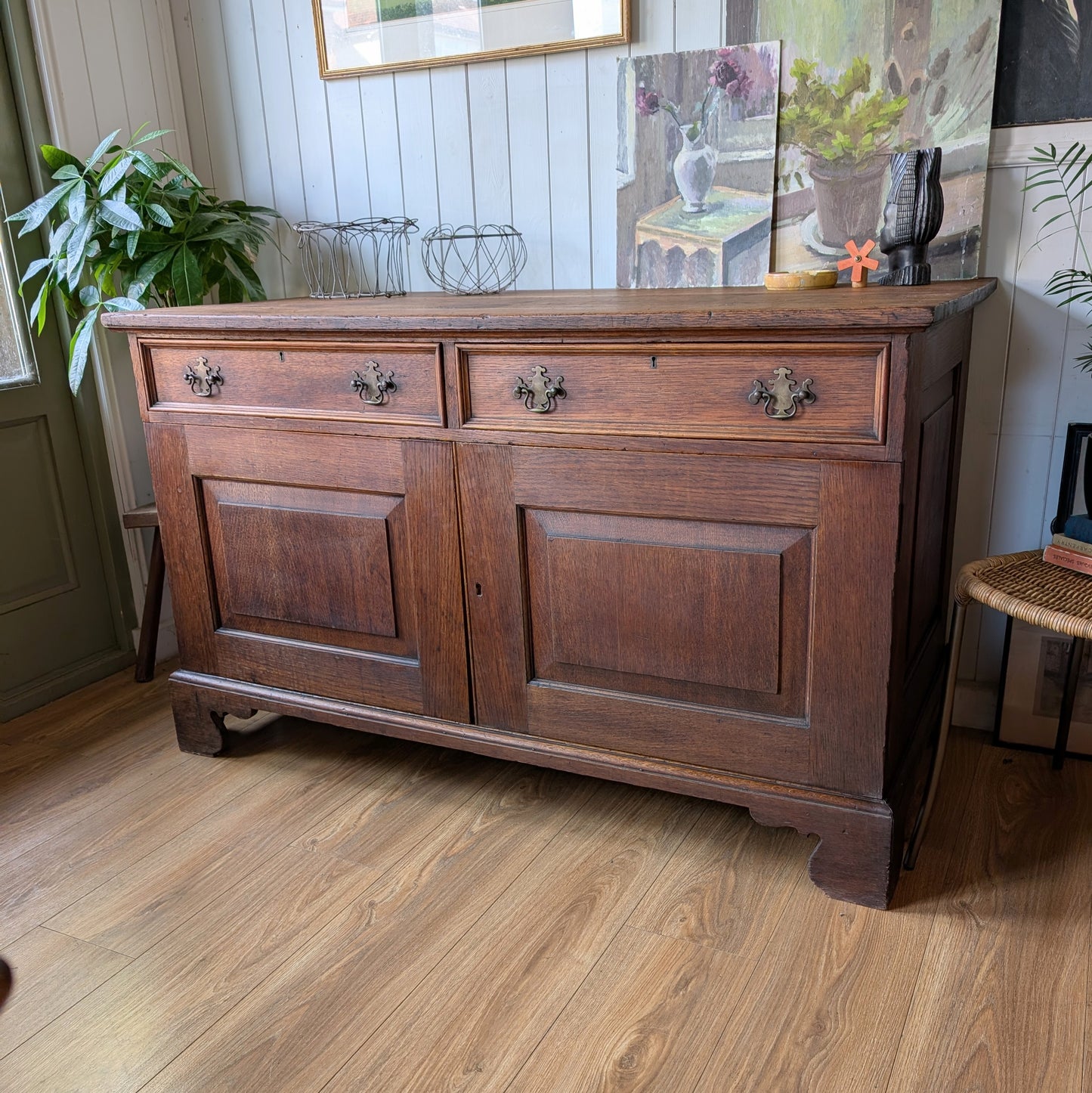 Large Georgian Oak Cupboard