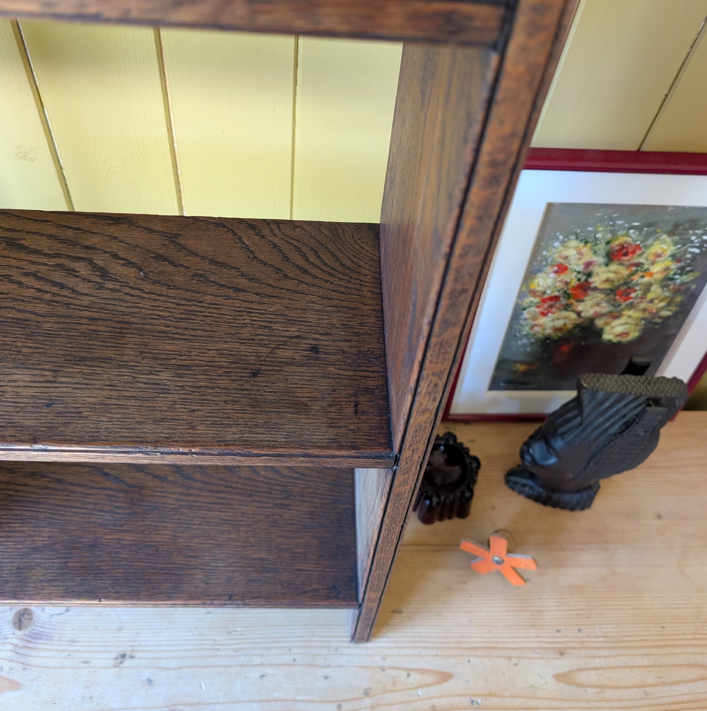 Small Oak Countertop Shelves