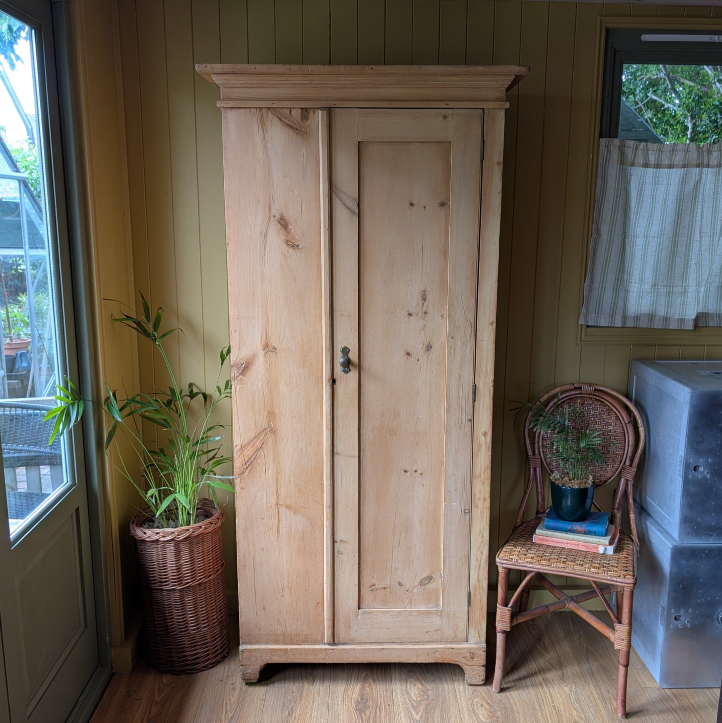 Antique Pine Cupboard with Shelves