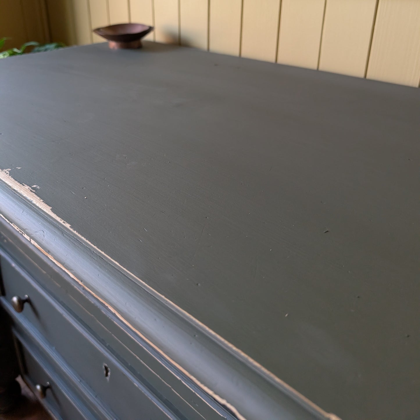 Painted Antique French Chest of Drawers