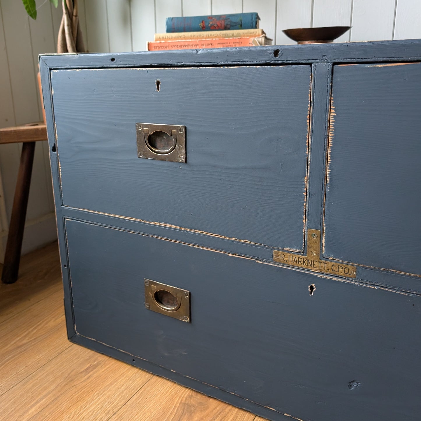 Low Antique Campaign Chest
