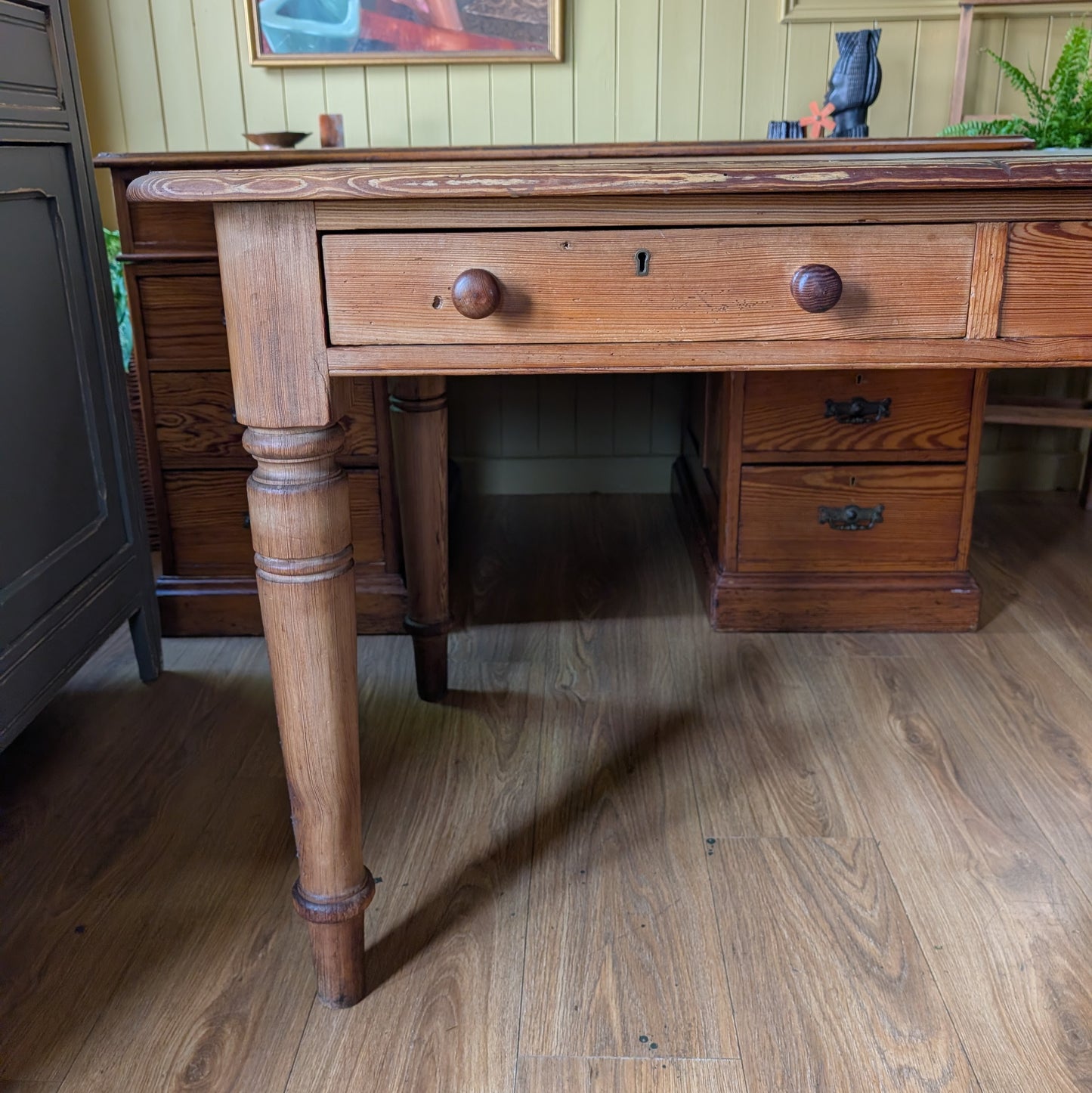 Victorian Pine Farmhouse Kitchen Table