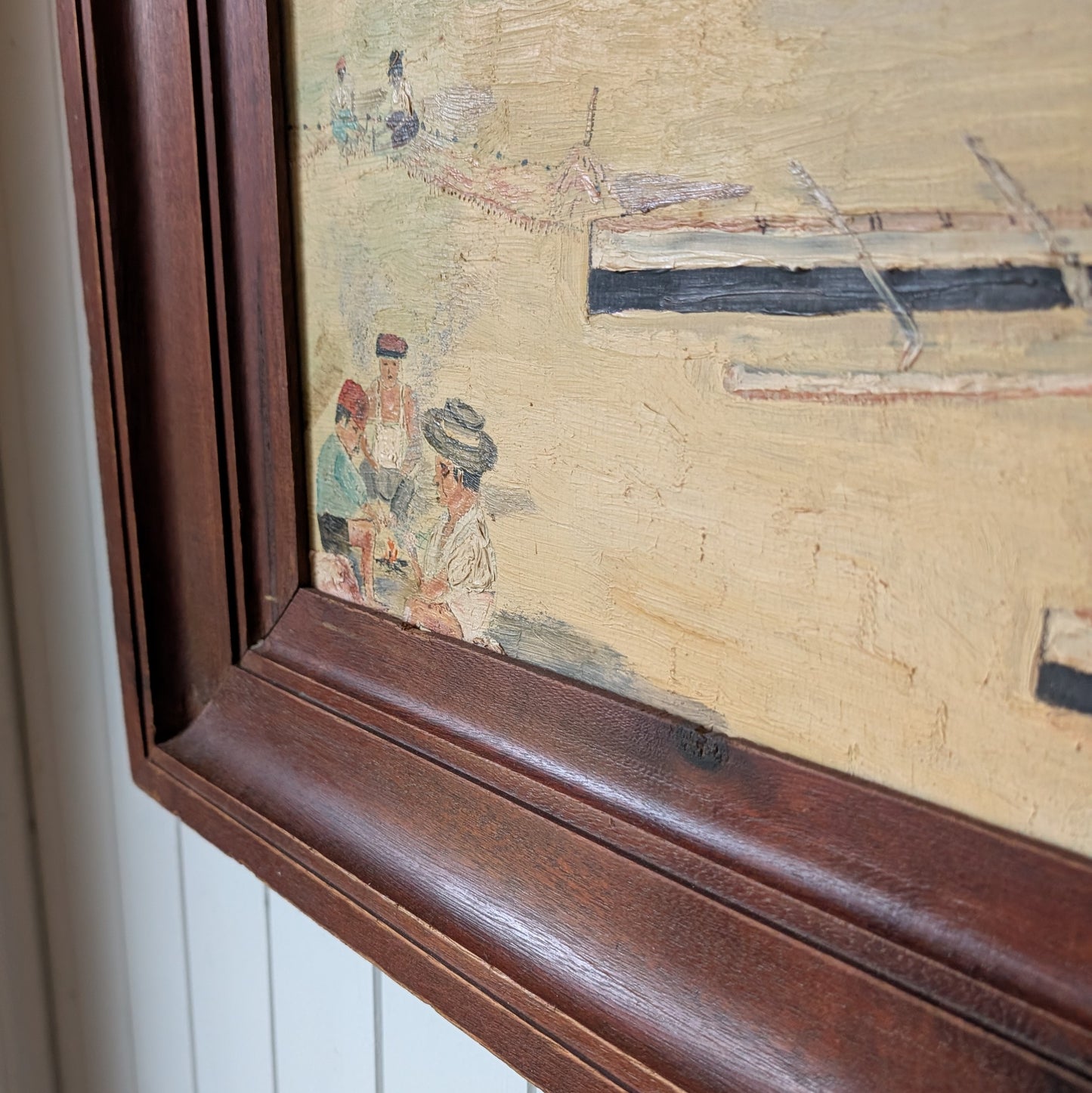 Vintage French Oil Painting "Quiet Waters"
