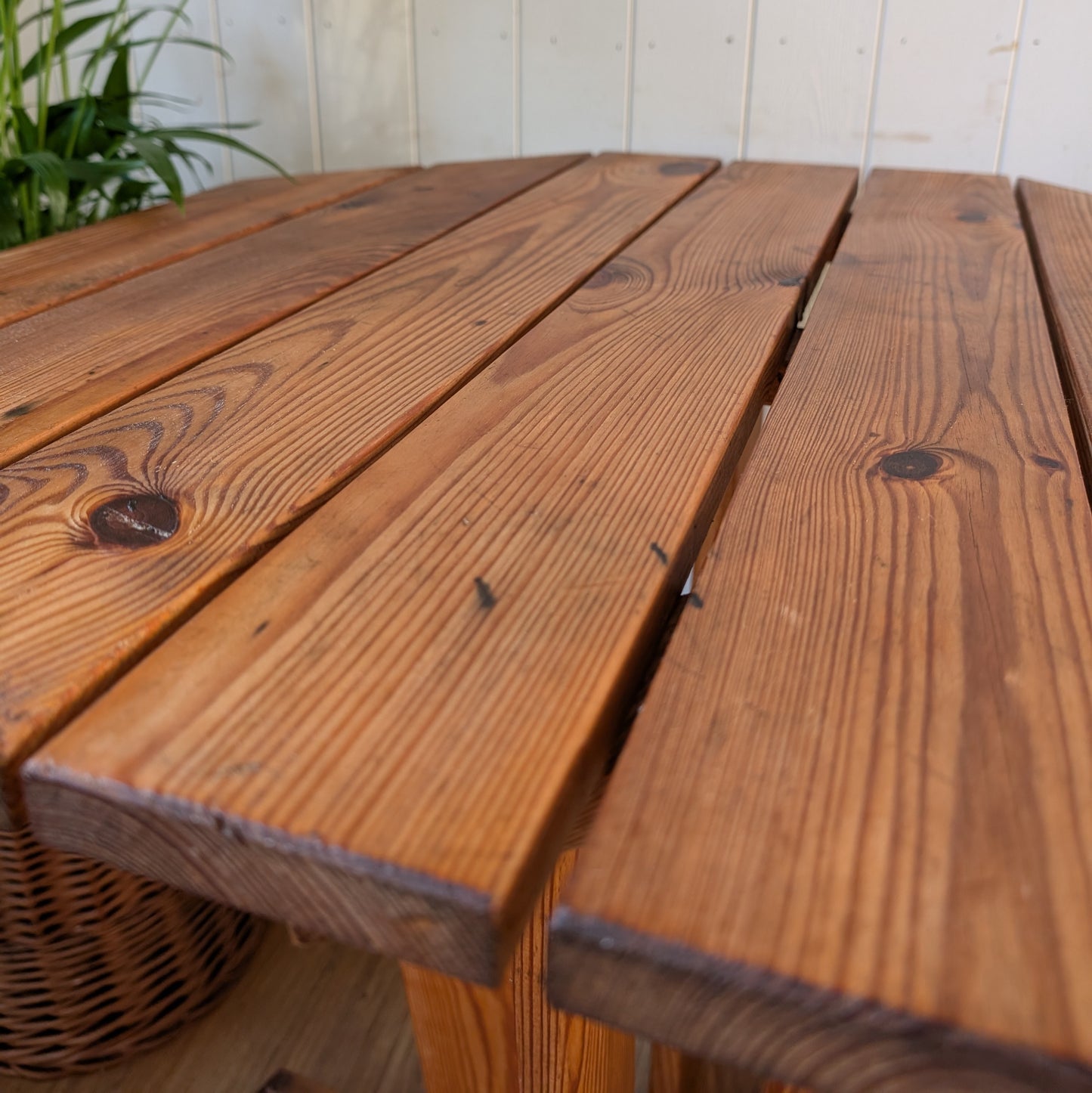 Mid Century Pine Side Table