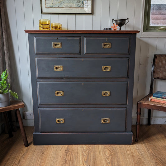 Painted Antique Chest of Drawers
