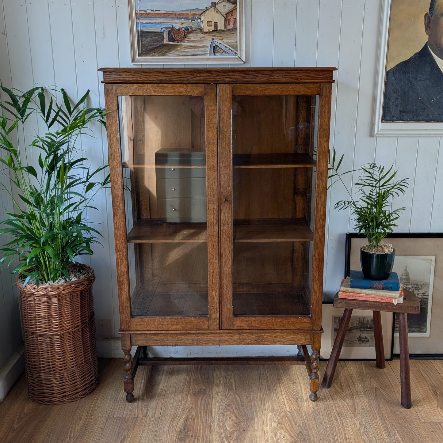Antique Glazed Display Cabinet